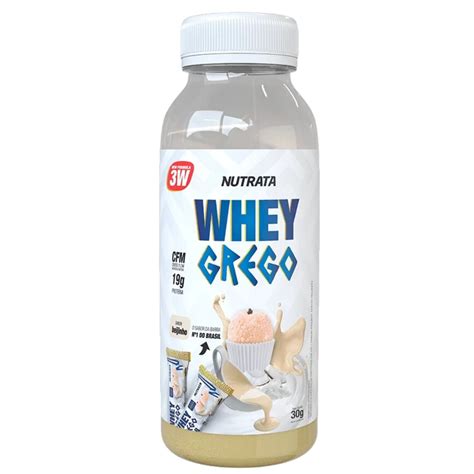 Garrafa Whey Grego Beijinho Nutrata 30g NUTRATA