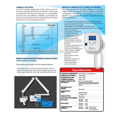 Rayos X Dental Corix Plus Usv Pared