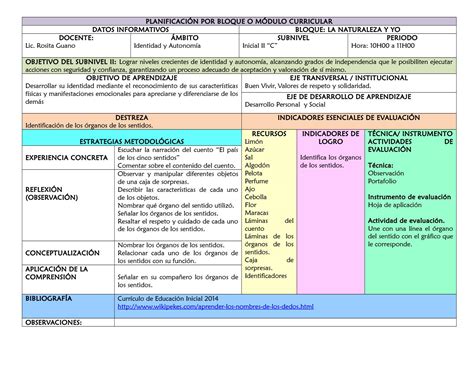 Formato De Planeacion Preescolar 2023 Image To U