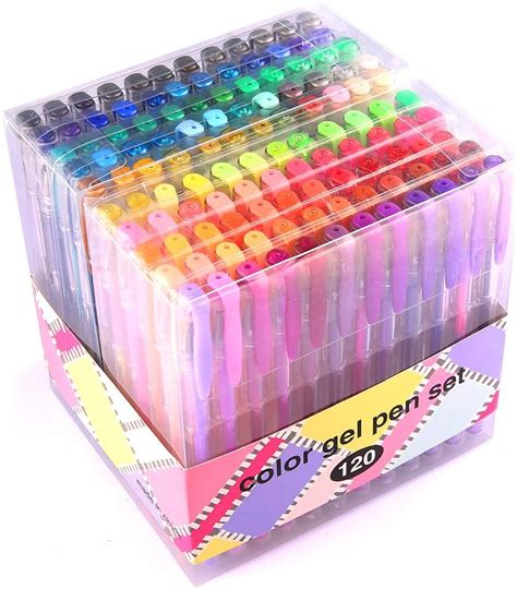 Bolígrafos de gel para colorear adulto innhom 120 colores gel Pen Set