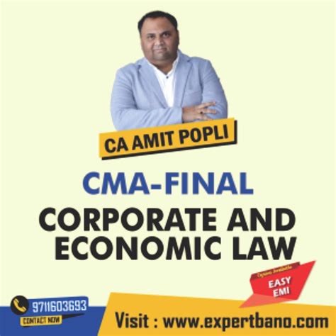 CMA Final Corporate And Economic Law By CA Amit Popli