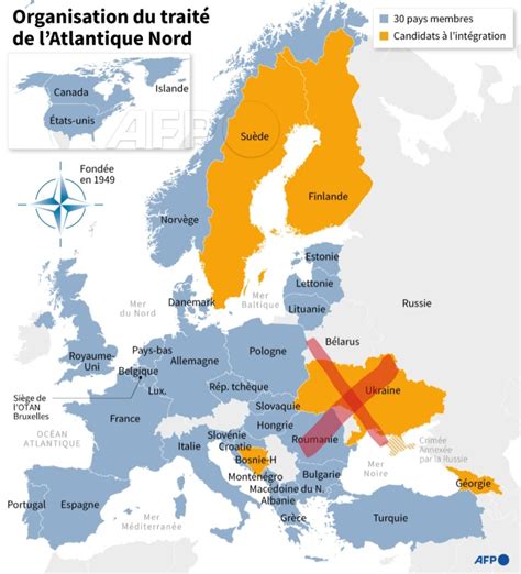 Pr Sentation Imagen Carte Des Pays Membres De L Otan Fr