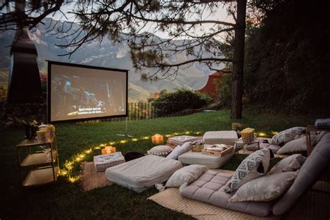 Outdoor Cinema Decoración De Unas Salas De Cine Al Aire Libre Dormitorio De Gamer