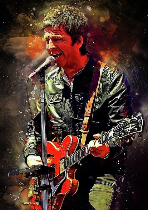 Noel Gallagher By Smh Yrdbk Noel Gallagher Noel Concert Posters