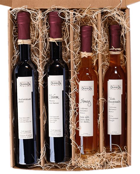 Olive Oil Vinegar Gift Set Temecula Olive Oil Company