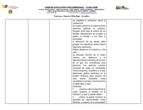 Planificación Microcurricular por Proyectos Primer Parcial 1ro BGU