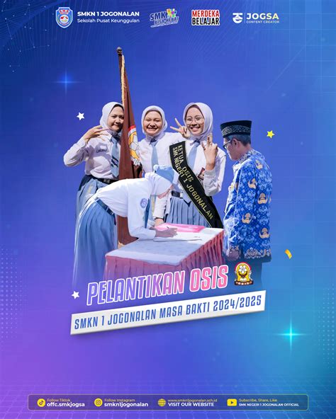 Pelantikan OSIS Masa Bakti 2024 2025 SMK N 1 JOGONALAN