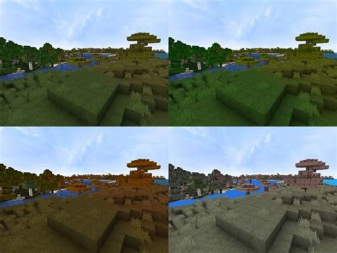 Seasonal Colormaps Minecraft Texture Pack