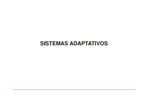 Pdf Sistemas Adaptativos