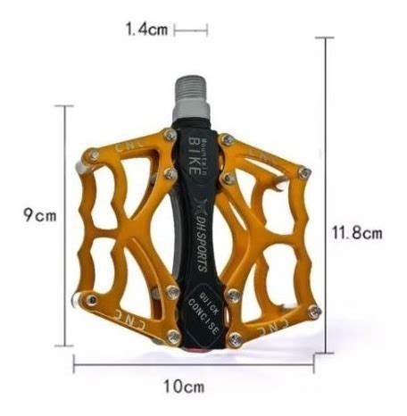 Pedales En Aluminio Para Bicicleta Mtb Rodamiento Sellado Cuotas Sin