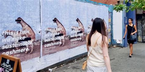 1500 Posters Of Goats Having Sex Promote A Sustainable Cashmere Brands First Nyc Store