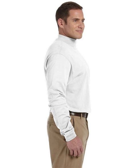 Buy Devon Jones D420 Adult Sueded Cotton Jersey Mock Turtleneck