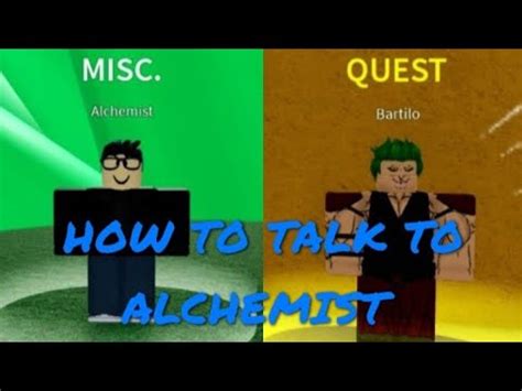 Tutorial On How To Talk To Alchemist And Do Bartilo Quest Blox Fruits