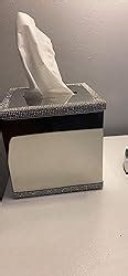 Amazon Sumnacon Square Stainless Steel Tissue Box Cover Wall