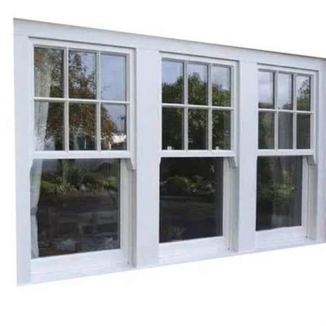 track sliding toughened glass upvc vertical window  sq ft