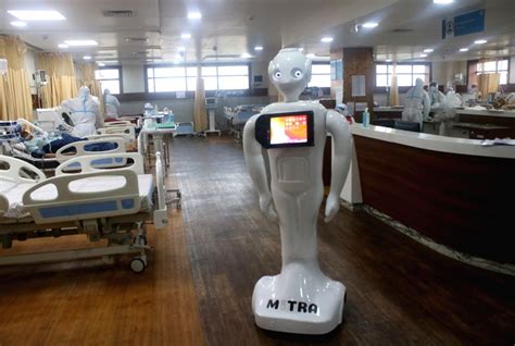 Greater Noida: Hospital introduces robot 'Mitra' for communication cum ...