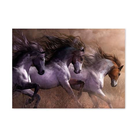 Placa Decorativa Trio Cavalos Shopee Brasil