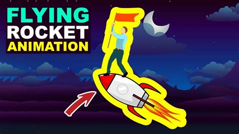 How to Create Flying Rocket GIF Animation in Photoshop | Animation in ...