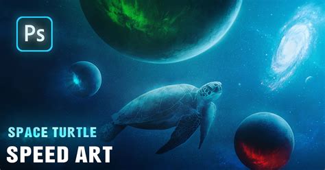 Space Turtle Photoshop Manipulation Photo Manipulation Cambo Creation