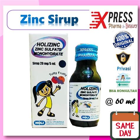 Jual Holizinc Sirup Ml Zinc Diare Syrup Holi Holli Holy Zinc