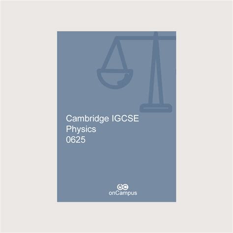 Cambridge IGCSE Physics (0625) (May/June) | onCampus Private Candidate