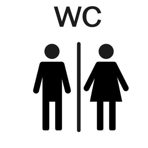 Wc Wayfinding Vector Illustration Icons Toilet Male And Female Gender