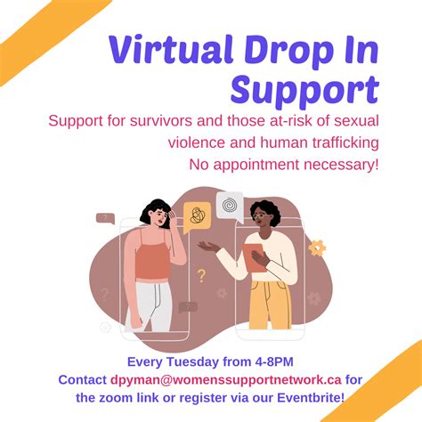 Virtual Drop In Support Womens Support Network Of York Region