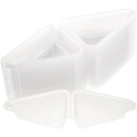 Sets Triangular Cake Box Containers For Food Transparent Sandwich