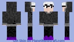 White hair Boy Minecraft Skin