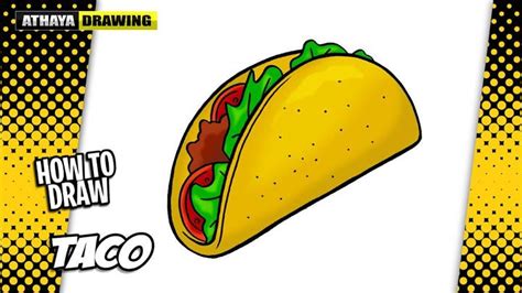 Taco Drawing Step By Step Instructions Blitsy