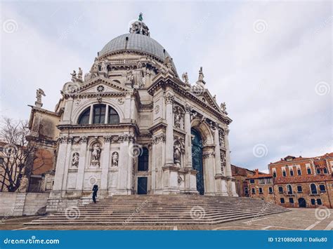 Venedig Canal Grande Basilika Santa Maria Della Salute In Venedig