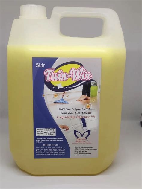 Ltr Twin Win Lemon Liquid Floor Cleaner Lime At Rs Can In Chennai