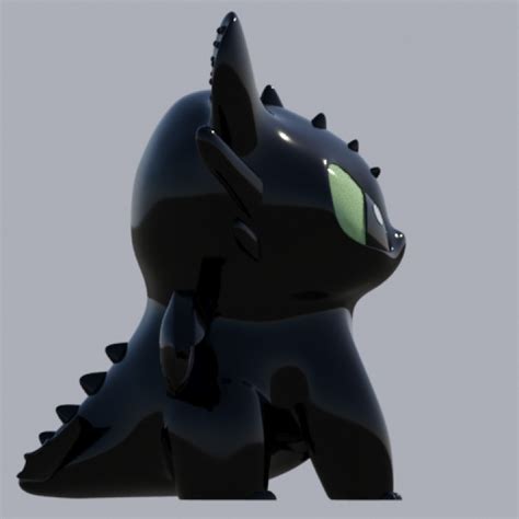 3D Printable Toothless dragon_Night Fury by Air New