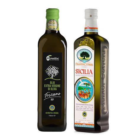 Extra Vergine Olijfolie Toscane 750 Sicilië 500 ml Morettini Cutrera