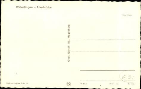 Ansichtskarte Postkarte Oebisfelde Weferlingen In Sachsen Anhalt