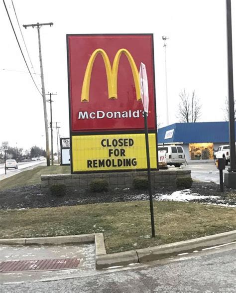 Mcdonalds In My Hometown I Hope The New Mold Is Better Than The Old