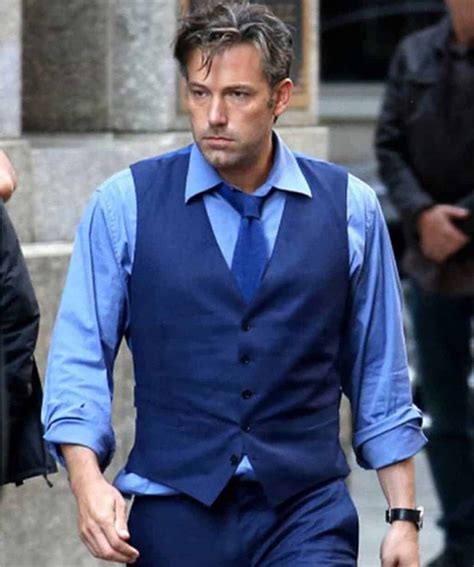 Bruce Wayne Dawn Of Justice Ben Affleck Blue Vest