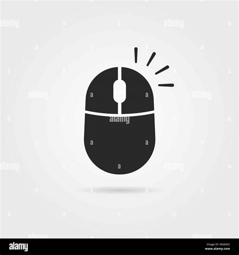 Simple Black Right Click Icon Stock Vector Image And Art Alamy