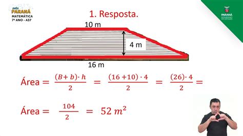 7º Ano Matemática Aula 37 Área Do Trapézio E Losango Youtube