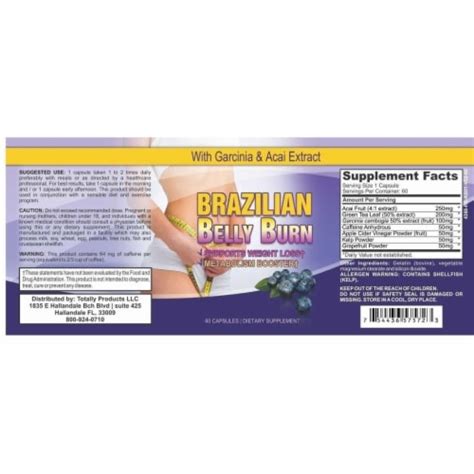 Garcinia Cambogia And Brazilian Belly Burn Combo Pack 1 Set 1 Unit