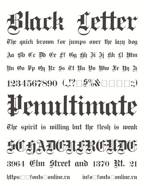 Black Letter Font