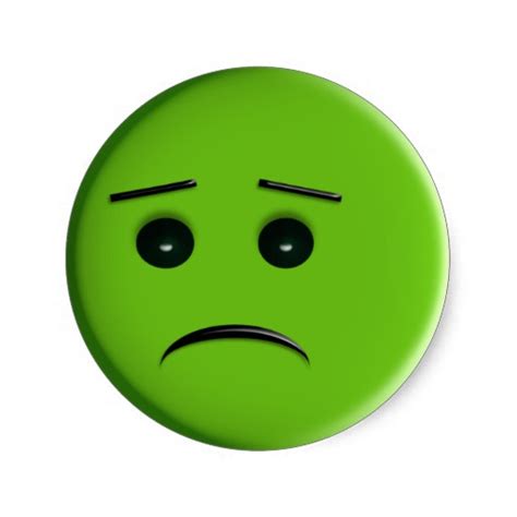 Green Sad Face Emoji Clip Art Library