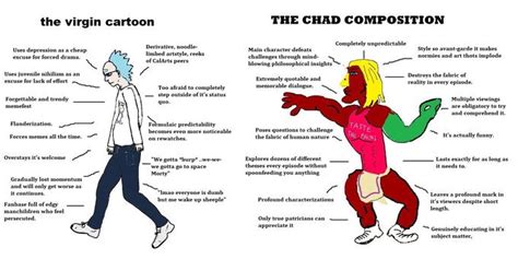 The Virgin Cartoon vs. The Chad Composition | Xavier: Renegade Angel ...