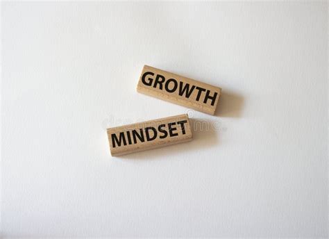 Growth Mindset Symbol Concept Word Growth Mindset On Wooden Blocks