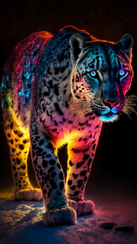 Neon 🔥 | Große katzen, Mystische tiere, Tiere malen