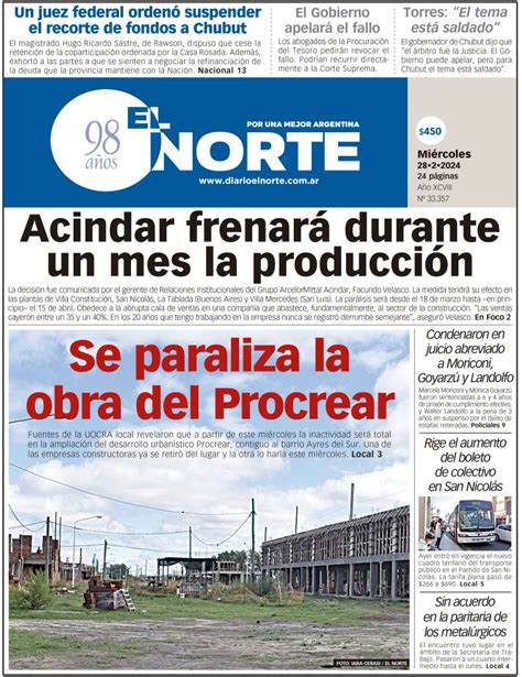 Diario EL NORTE edición digital miércoles 28 de febrero de 2024