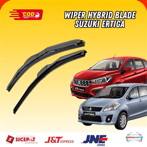 Jual Wiper Hybrid Blade Suzuki Ertiga All New Ertiga Frameless Set