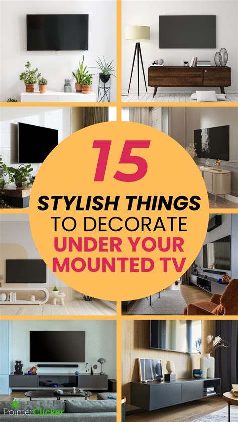 Stylish Things To Decorate Under Your Mounted Tvwhat To Put Under