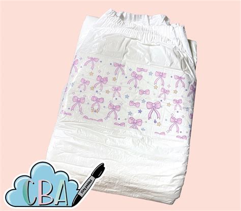 Abdl Clear Premium Diaper Tapes “bows” Cba