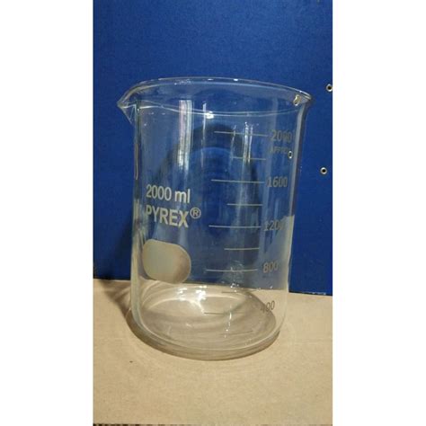 Jual Beaker Glass Low Form 2000 Ml Pyrex Shopee Indonesia